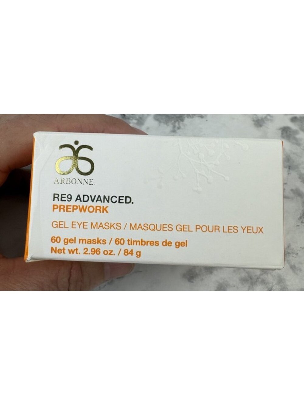 Arbonne RE9 Advanced Prepwork Gel Eye Masks Sealed 60 Count 2.96 oz 84 g